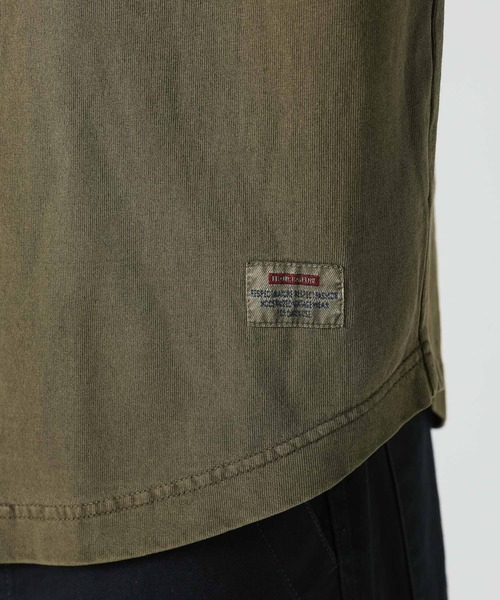 BAYFLOW(ベイフロー)の「スラブヘンリーTシャツ(Tシャツ/カットソー・メンズ・カーキ/オフホワイト/チャコール・MEDIUM/LARGE)」の21枚目の写真
