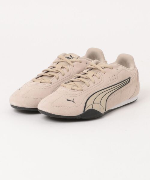 PUMA(プーマ)の「PUMA プーマ CATCH SD【軽量】メンズスニーカー 薄底 ロープロファイル(キャッチスエード) 402681(スニーカー・メンズ・ブラック×イエロー/ベージュ・26.0cm/25.5cm/29.0cm/30.0cm/28.0cm/27.5cm/27.0cm/26.5cm)」の2枚目の写真