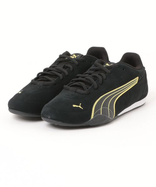 PUMA(プーマ)の「PUMA プーマ CATCH SD【軽量】メンズスニーカー 薄底 ロープロファイル(キャッチスエード) 402681(スニーカー・メンズ・ブラック×イエロー/ベージュ・26.0cm/25.5cm/29.0cm/30.0cm/28.0cm/27.5cm/27.0cm/26.5cm)」の1枚目の写真