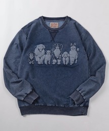 猫柄 ネコ柄 ネコ」に該当するトップス（ブルー・ネイビー/青色系