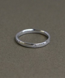 【Pt900】6石ダイヤモンドリング(0.07ct)