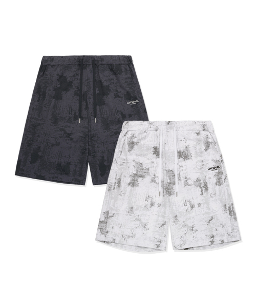 LIFE WORK(ライフワーク)の「フォグプリント5部ショートパンツ(その他パンツ・メンズ・ホワイト/ブラック・MEDIUM/LARGE)」の3枚目の写真