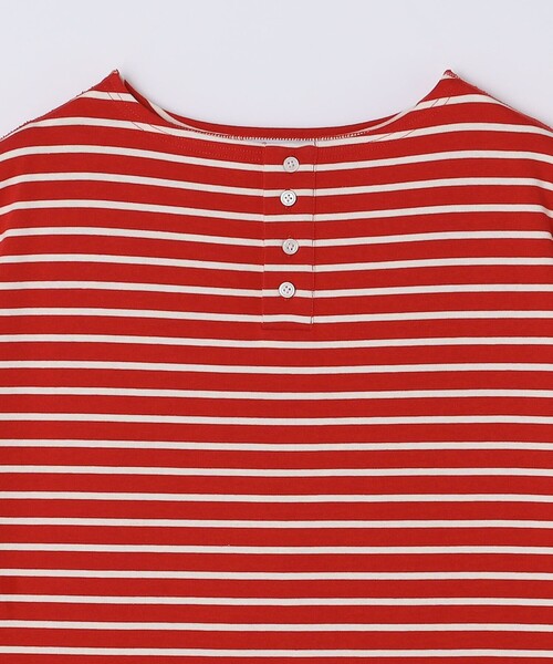 SHIPS(シップス)の「WEB限定|ボート ヘンリーネック ショートスリーブ Tシャツ(Tシャツ/カットソー・メンズ・ブラウン/グレー/レッド・SMALL/MEDIUM/LARGE)」の4枚目の写真