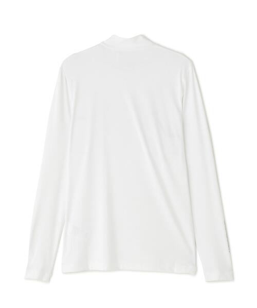 Jack Bunny!!(ジャックバニー)の「MEMORICHI 長袖モックネックインナー(Tシャツ/カットソー・レディース・ホワイト/ネイビー/ブルー・MEDIUM/LARGE/SMALL)」の4枚目の写真