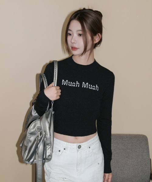 muahmuah（ムーアムーア）の「エンブロイダリー モックネック ニット [ブラック]（ニット/セーター・レディース・その他・FREE）」の16枚目の写真