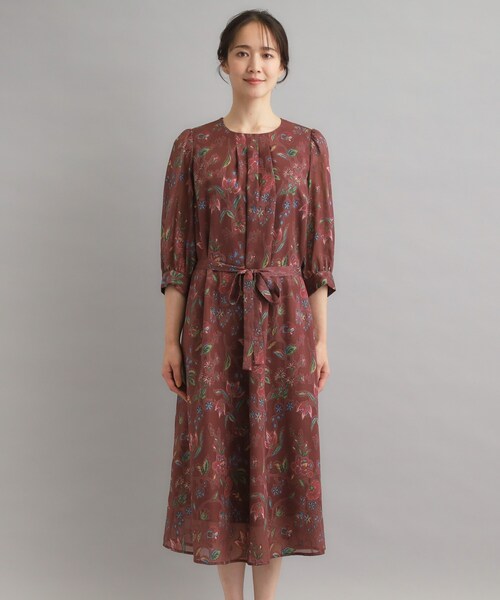 LAURA ASHLEY(ローラアシュレイ)の「【洗える/カラー&無地展開あり】アーシャ柄 ジャカードワンピース(ワンピース・レディース・ブラック/ブラック系/ワイン系1・40/38)」の19枚目の写真