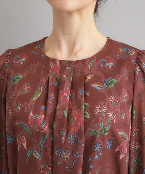 LAURA ASHLEY(ローラアシュレイ)の「【洗える/カラー&無地展開あり】アーシャ柄 ジャカードワンピース(ワンピース・レディース・ブラック/ブラック系/ワイン系1・40/38)」の22枚目の写真