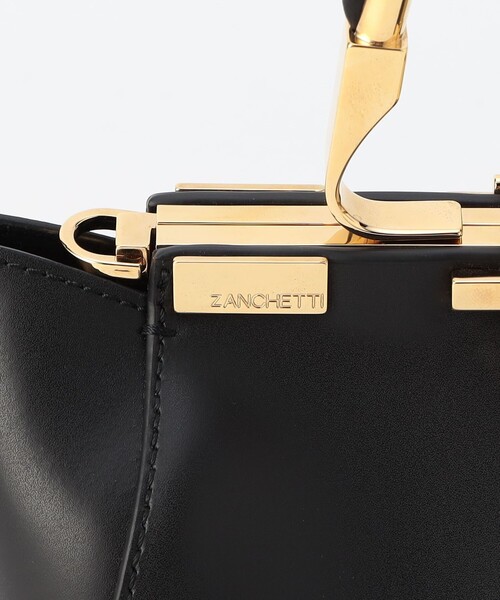Zanchetti(ザンチェッティ)の「ZANCHETTI AMLETO MINI バッグ(ハンドバッグ・レディース・ブラック・FREE)」の2枚目の写真