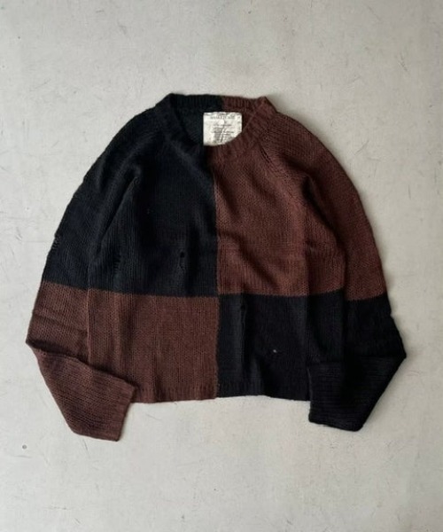 L.H.P(エルエイチピー)の「Basketcase/バスケットケース/QUADCUT KNIT(ニット/セーター・メンズ・ブラウン・L)」の2枚目の写真