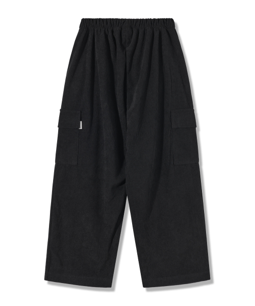 PIANER KIDS（ピアネールキッズ）の「コーデュロイ バンディング カーゴパンツ（ブラック）（その他パンツ・レディース・ブラック・S(120-130cm)/M(130-140cm)/L(140-150cm)/XL(150-160㎝)）」の6枚目の写真