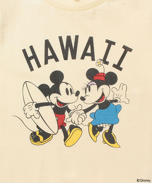 Disney（ディズニー）の「【一部予約】Disney｜ビーミング by ビームス / プリントTシャツ HAWAII 16SS（Tシャツ/カットソー・キッズ・ホワイト/ブルー・110/100/120/150/140/130/80/90）」の5枚目の写真