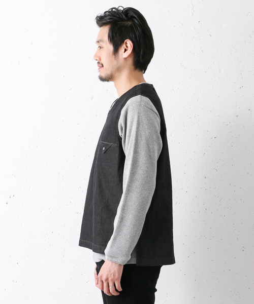 URBAN RESEARCH DOORS MENS（アーバンリサーチ ドアーズ メンズ）の「DOORS コーマデニムP/Oベスト（ベスト・メンズ・ブラック/インディゴブルー・40/38）」の7枚目の写真