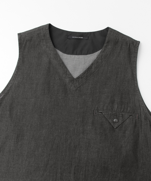 URBAN RESEARCH DOORS MENS（アーバンリサーチ ドアーズ メンズ）の「DOORS コーマデニムP/Oベスト（ベスト・メンズ・ブラック/インディゴブルー・40/38）」の15枚目の写真
