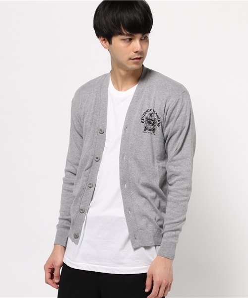 HYSTERIC GLAMOUR（ヒステリックグラマー）の「FOX BAR pt CD（カーディガン/ボレロ・メンズ・ネイビー/トップグレー/レッド・MEDIUM/SMALL）」の7枚目の写真