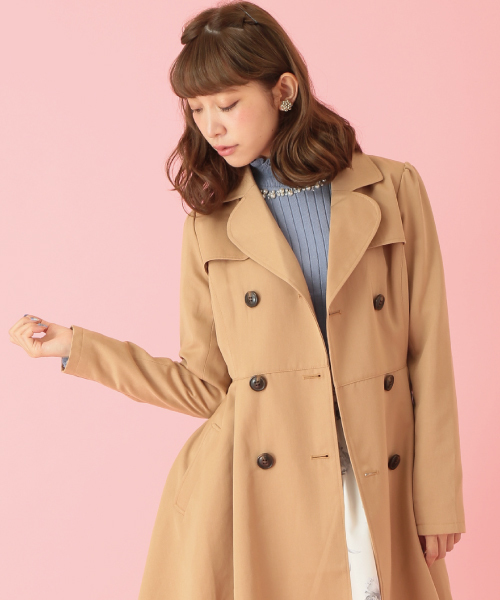 earth music&ecology(アースミュージックアンドエコロジー)の「【2016Autumn】《ハイハイハイネック》ニットプルオーバー(ニット/セーター・レディース・杢グレー/ネイビー/サックスブルー/レッド/ブラック/ブルーグリーン/アイボリー/ピンクベージュ/キャメル/マスタード・LARGE/L/M/S/MEDIUM/SMALL)」の6枚目の写真