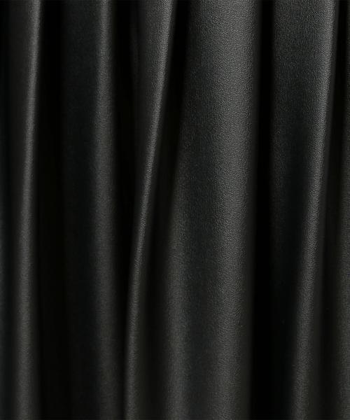 BEAUTY&YOUTH UNITED ARROWS(ビューティーアンドユースユナイテッドアローズ)の「BY フェイクレザープリーツタックスカート◆(スカート・レディース・ブラック/ダークブラウン・FREE)」の8枚目の写真