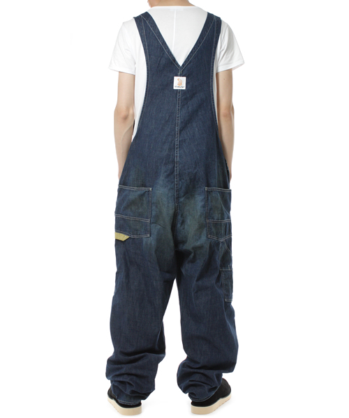 A BATHING APE（アベイシングエイプ）の「OVERALL DISTRESSED（サロペット/オーバーオール・メンズ・ダークインディゴブルー・SMALL/MEDIUM/X-LARGE/LARGE）」の3枚目の写真