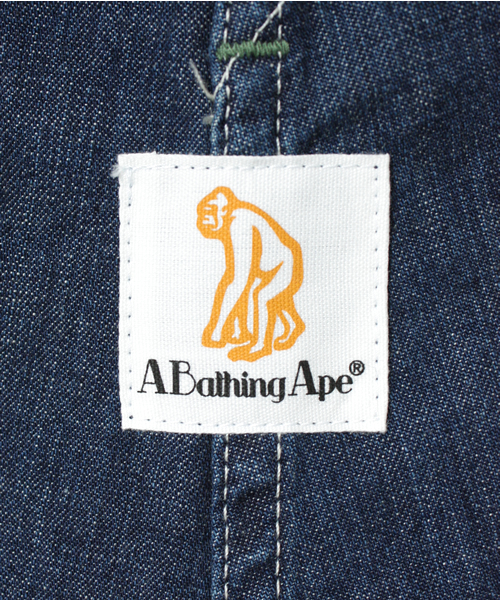 A BATHING APE（アベイシングエイプ）の「OVERALL DISTRESSED（サロペット/オーバーオール・メンズ・ダークインディゴブルー・SMALL/MEDIUM/X-LARGE/LARGE）」の6枚目の写真