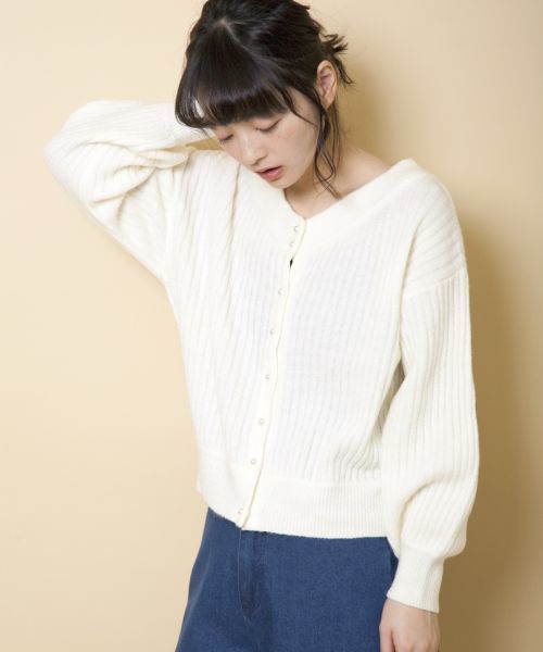 Olivedesolive オリーブデオリーブ の 前開きニットプルオーバー ニット セーター Wear