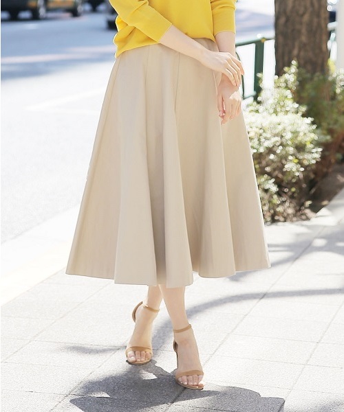 A part by（アパートバイ）の「【CLASSY.6月号掲載】CPNキリカエミディスカート 748118 （スカート・レディース・ベージュ/アイボリー/ダークネイビー/ピンク/レッド・LARGE/MEDIUM）」の3枚目の写真