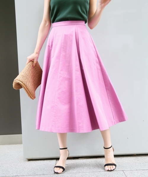 A part by（アパートバイ）の「【CLASSY.6月号掲載】CPNキリカエミディスカート 748118 （スカート・レディース・ベージュ/アイボリー/ダークネイビー/ピンク/レッド・LARGE/MEDIUM）」の5枚目の写真