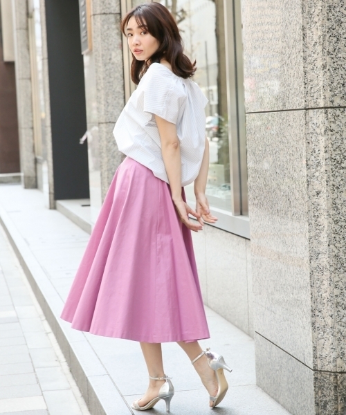 A part by（アパートバイ）の「【CLASSY.6月号掲載】CPNキリカエミディスカート 748118 （スカート・レディース・ベージュ/アイボリー/ダークネイビー/ピンク/レッド・LARGE/MEDIUM）」の22枚目の写真