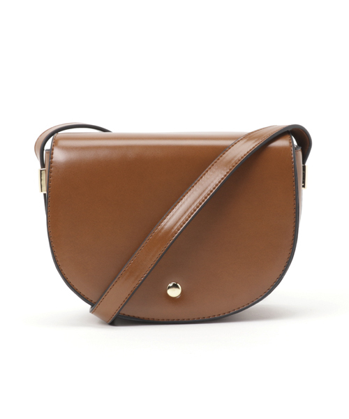 PLAIN CLOTHING(プレーンクロージング)の「ラウンドショルダーバッグ【PLAIN CLOTHING】(ショルダーバッグ・レディース・ブラウン/ブラック/キャメル・FREE)」の3枚目の写真