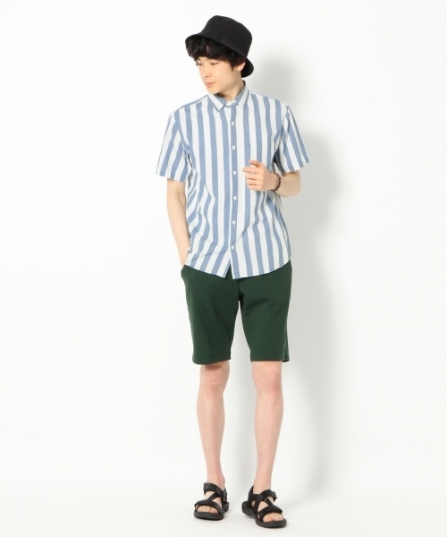 GLOBAL WORK（グローバルワーク）の「デニムシャツ半袖/739686（シャツ/ブラウス・メンズ・ブルー/ライトブルー/ブルー系その他2/ブルー系その他・LARGE/MEDIUM/X-LARGE/SMALL）」の14枚目の写真