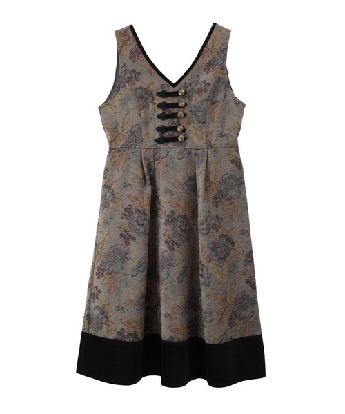 axes femme（アクシーズファム）の「ベロア切替ジャンドレ（ジャンパー