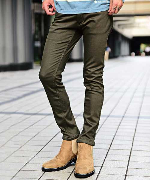 JOKER(ジョーカー)の「【JOKER】あったか裏起毛防寒スキニーパンツ(チノパンツ・メンズ・ホワイト/ブラック/ベージュ/ネイビー/カーキ/カモフラージュ/グレー系その他/ブルー系その他/グレー系カモフラージュ/ワイン/ブルー系その他2/ブルー系その他3・S/M/L/XL)」の6枚目の写真