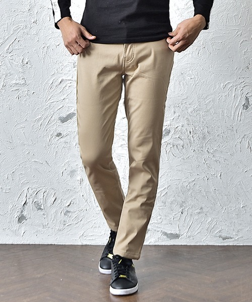 JOKER(ジョーカー)の「【JOKER】あったか裏起毛防寒スキニーパンツ(チノパンツ・メンズ・ホワイト/ブラック/ベージュ/ネイビー/カーキ/カモフラージュ/グレー系その他/ブルー系その他/グレー系カモフラージュ/ワイン/ブルー系その他2/ブルー系その他3・S/M/L/XL)」の5枚目の写真