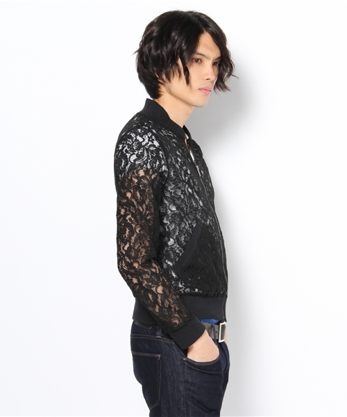 603（ロクマルサン）の「603 レースブルゾン（ブルゾン・メンズ・ブラック・40）」の2枚目の写真