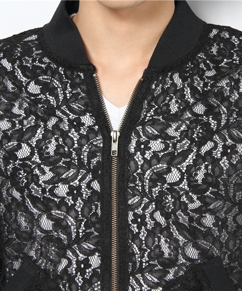 603（ロクマルサン）の「603 レースブルゾン（ブルゾン・メンズ・ブラック・40）」の4枚目の写真