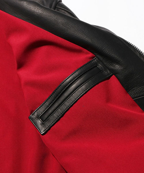 MACKDADDY（マックダディー）の「MACKDADDY x blackmeans "FEEL" RIDERS JACKET（ライダースジャケット・メンズ・ブラック・LARGE/MEDIUM/SMALL）」の4枚目の写真