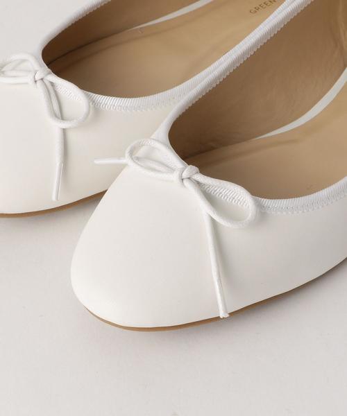 green label relaxing（グリーンレーベルリラクシング）の「FM バレエシューズ（バレエシューズ・レディース・ブラック/シルバー/ホワイト・S(22.5)/LL(25.5)/M(23.5)/L(24.5)）」の8枚目の写真