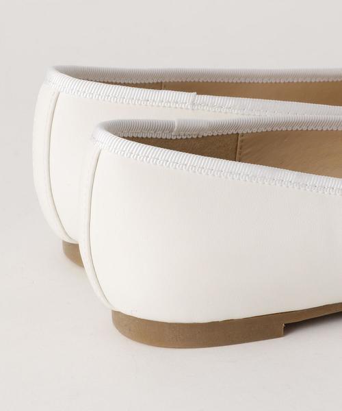 green label relaxing（グリーンレーベルリラクシング）の「FM バレエシューズ（バレエシューズ・レディース・ブラック/シルバー/ホワイト・S(22.5)/LL(25.5)/M(23.5)/L(24.5)）」の9枚目の写真