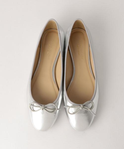 green label relaxing（グリーンレーベルリラクシング）の「FM バレエシューズ（バレエシューズ・レディース・ブラック/シルバー/ホワイト・S(22.5)/LL(25.5)/M(23.5)/L(24.5)）」の12枚目の写真