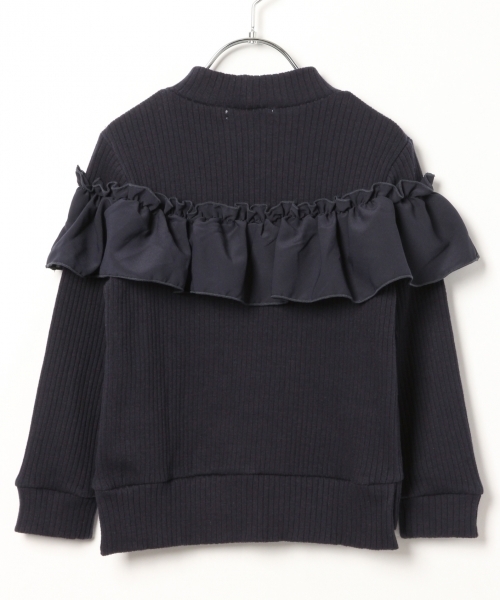 GLOBAL WORK（グローバルワーク）の「【キッズ】ラウンドシフォンフリルプルオーバー/779913（Tシャツ/カットソー・キッズ・ネイビー/グレー/パープル系その他2・XX-LARGE/SMALL/LARGE/MEDIUM/X-LARGE）」の8枚目の写真