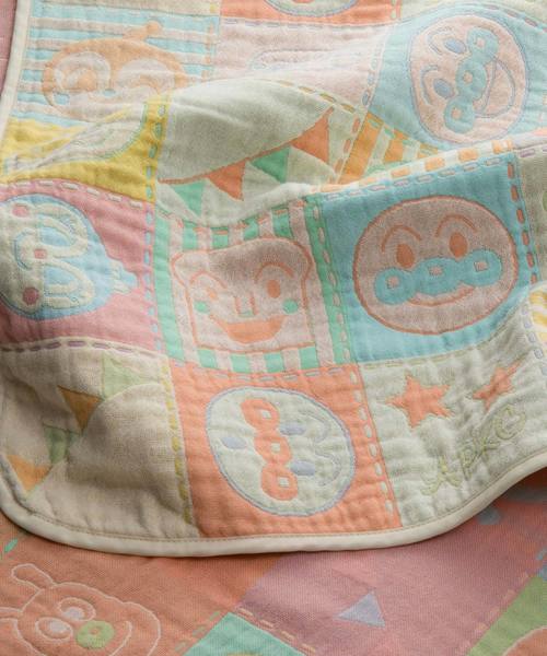 ANPANMAN KIDS COLLECTION(アンパンマンキッズコレクション)の「【アンパンマン】肌触りやわらか4重ガーゼ織 マルチケット おくるみ(おくるみ)」|キナリ