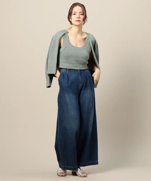 BEAUTY&YOUTH UNITED ARROWS(ビューティーアンドユースユナイテッドアローズ)の「BY テンジクショートノースリーブニット о(ニット/セーター・レディース・ブラック/ベージュ/ライム・FREE)」の16枚目の写真