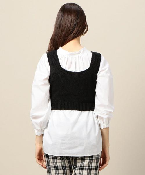 BEAUTY&YOUTH UNITED ARROWS(ビューティーアンドユースユナイテッドアローズ)の「BY テンジクショートノースリーブニット о(ニット/セーター・レディース・ブラック/ベージュ/ライム・FREE)」の17枚目の写真