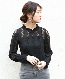 PAGEBOY | ストライプレースインナーセット(Tシャツ/カットソー)