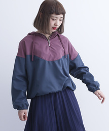 MERLOT | バイカラーアノラックパーカー700-2527(パーカー)