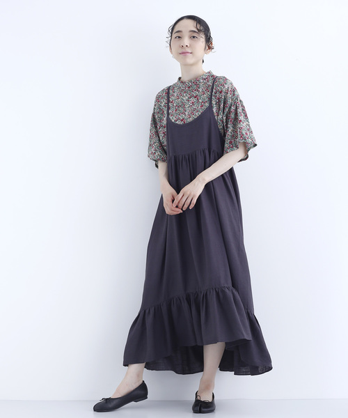 Merlot メルロー の 裾フリルキャミソールワンピース7602 ワンピース Wear