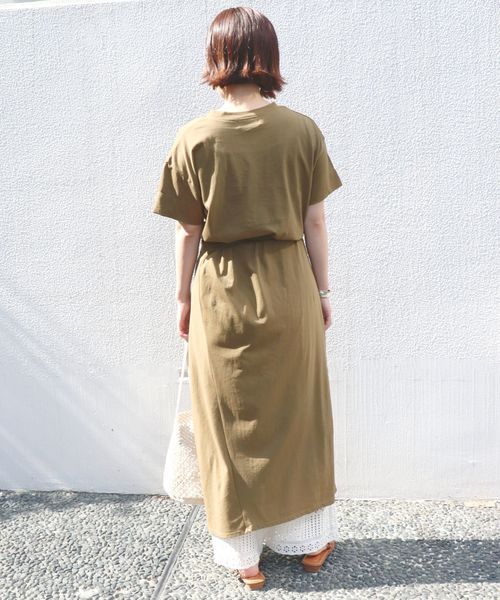 SLOBE IENA（スローブイエナ）の「カットリボンワンピース◆（ワンピース・レディース・ブラック/カーキ/アイボリー・FREE）」の14枚目の写真