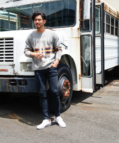 PENDLETON(ペンドルトン)の「【PENDLETON(ペンドルトン)】別注HARDING プルオーバー 18AW(ニット/セーター・メンズ・グレー/ライトブラウン・MEDIUM/LARGE)」の4枚目の写真