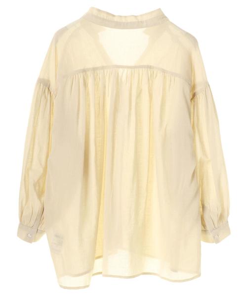 AMERICAN HOLIC（アメリカンホリック）の「・スキッパーショルダーギャザーブラウス（シャツ/ブラウス・レディース・オフホワイト/ネイビー/ベージュ・FREE）」の11枚目の写真