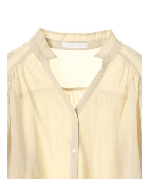 AMERICAN HOLIC（アメリカンホリック）の「・スキッパーショルダーギャザーブラウス（シャツ/ブラウス・レディース・オフホワイト/ネイビー/ベージュ・FREE）」の12枚目の写真