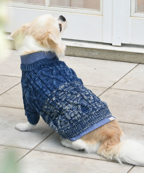 Calulu カルル グラデーションニット 犬服 ドッグウェア