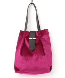 YECCA VECCA | ベロアベルトデザインバッグ(ハンドバッグ)